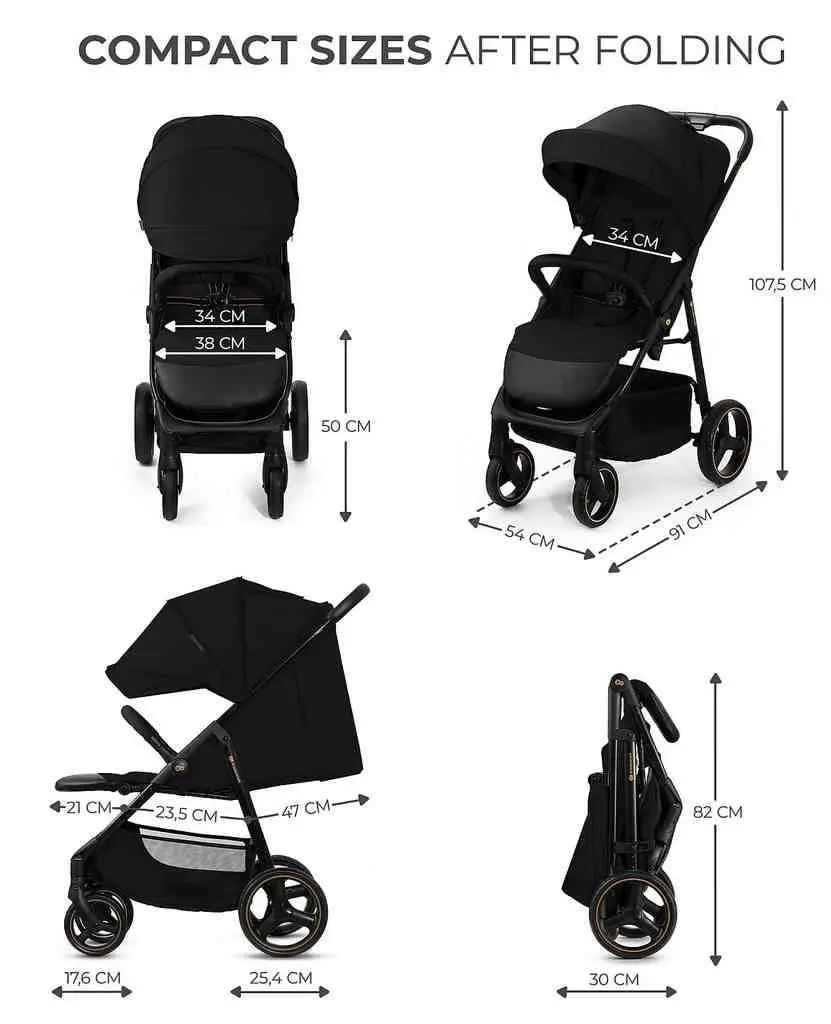 Коляска KinderKraft Trig 3, черный