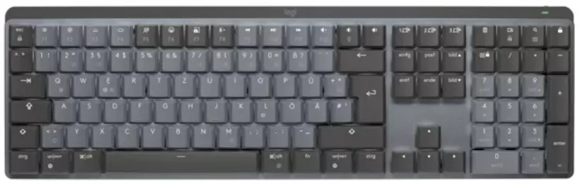 Tastatură Logitech MX Mechanical Tactile Quiet SW, negru/gri