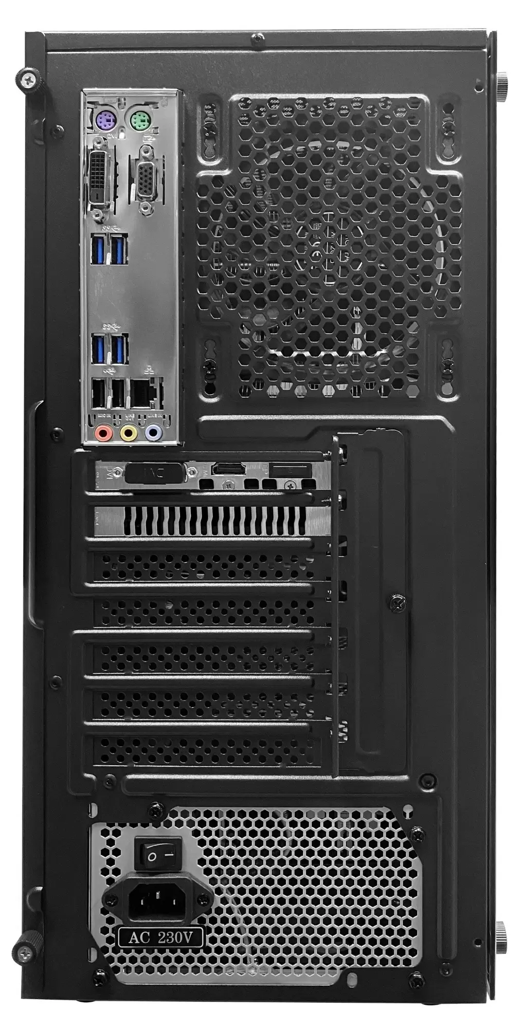 Системный блок Atol PC1083MP (AMD Ryzen5 4500 6C/12T/16ГБ/256ГБ+2ТБ HDD/MSI RX6500XT 4ГБ GDDR6), черный