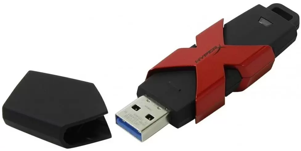 Flash USB Kingston HyperX Savage 512GB, negru/roșu