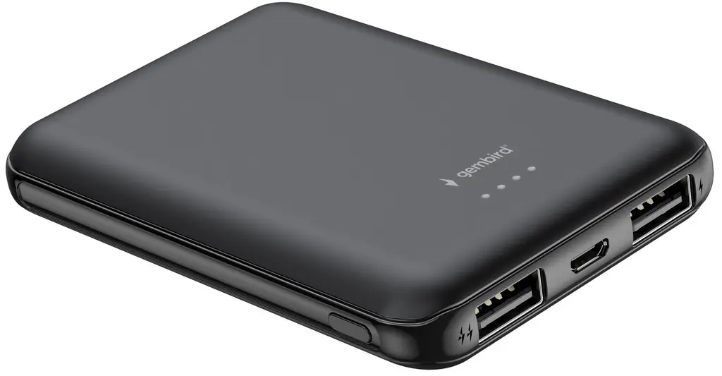 Внешний аккумулятор Gembird PB05-01 5000mAh, черный на tehnoparc.md Внешний аккумулятор Gembird PB05-01 5000mAh, черный