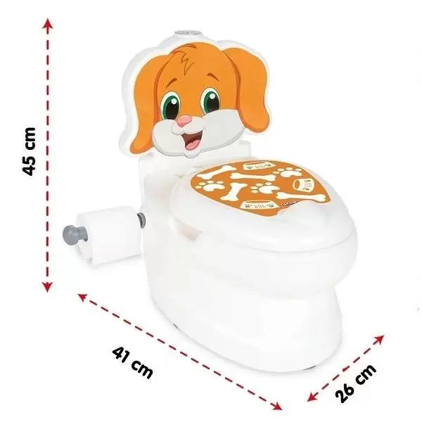 Детский горшок Pilsan Dog Potty 07-562, оранжевый/белый