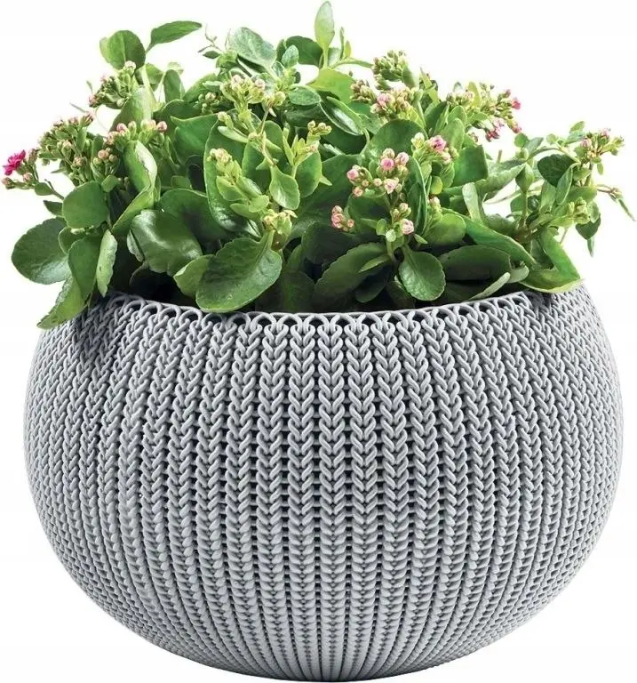 Цветочный горшок Keter Cozy M Hanging, серый