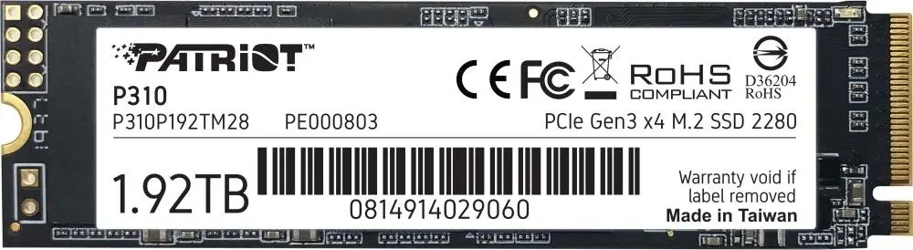 Disc rigid Patriot P310 M.2 NVMe, 1.92TB