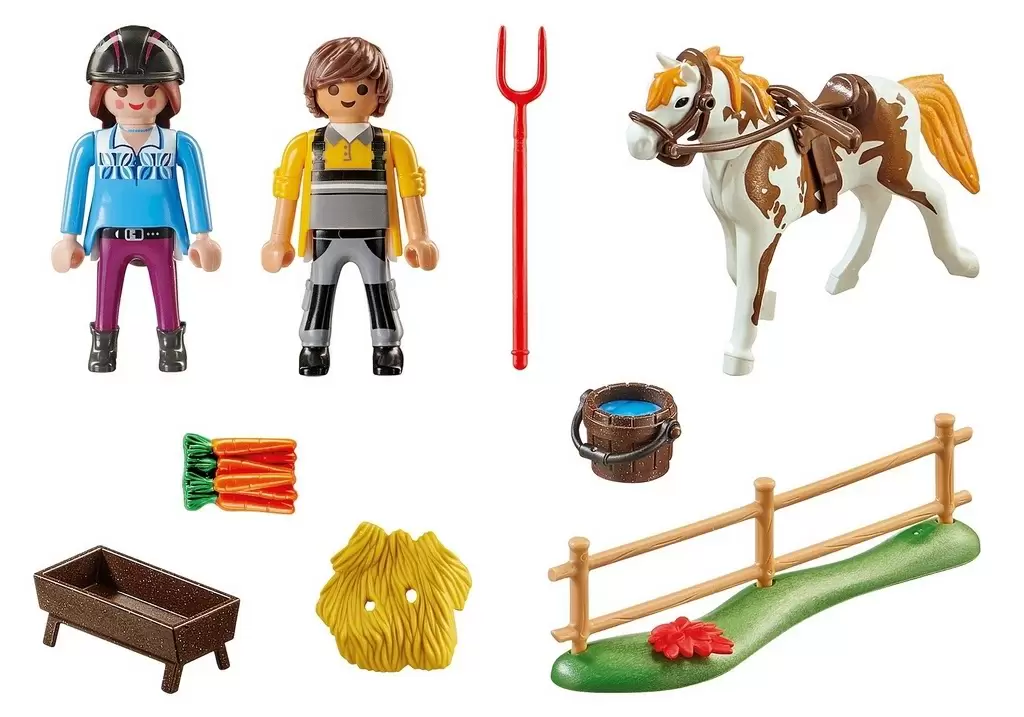 Set jucării Playmobil Starter Pack Horseback Riding