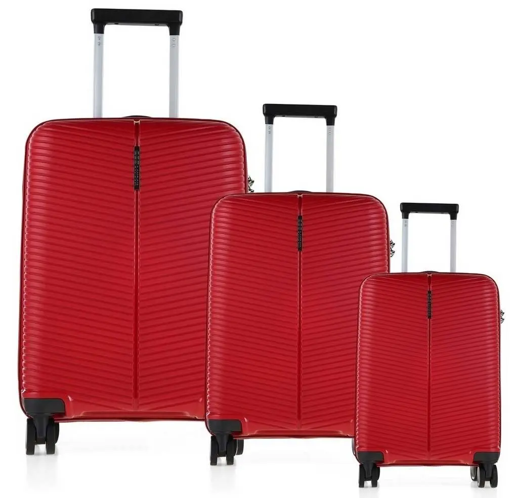 Комплект чемоданов CCS 5224 Set, бордовый