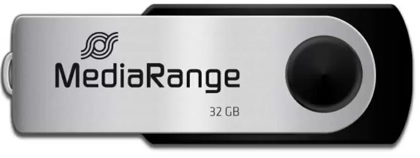USB-флешка MediaRange MR911 32GB, черный/серебристый