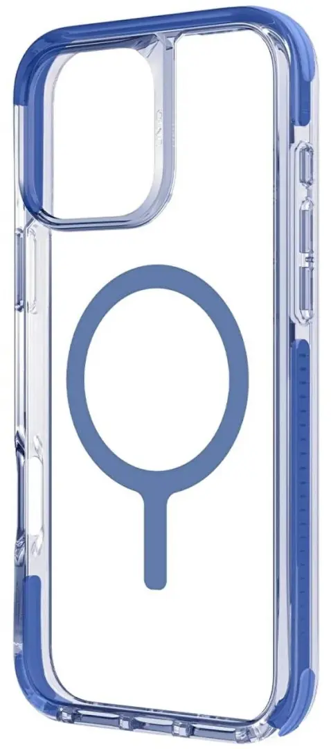 Husă de protecție Uniq Case Hybrid Combat for iPhone 16, albastru/transparent