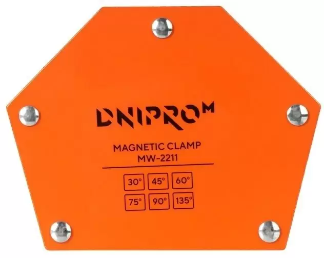 Магнитный держатель для сварки Dnipro-M MW-2211, оранжевый