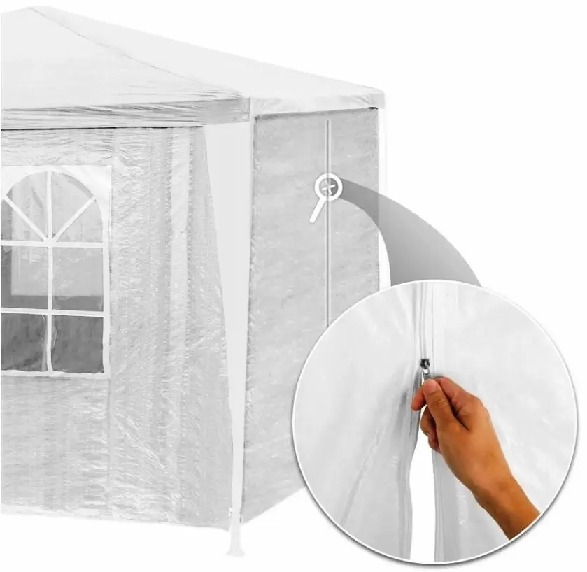 Cort Saska Garden Pavilion Tent 9x3m, alb