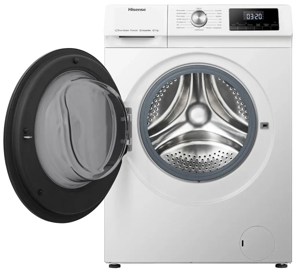 Maşină de spălat rufe Hisense WDQA9014EVJM, alb