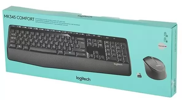 Комплект Logitech Wireless Combo MK345, черный