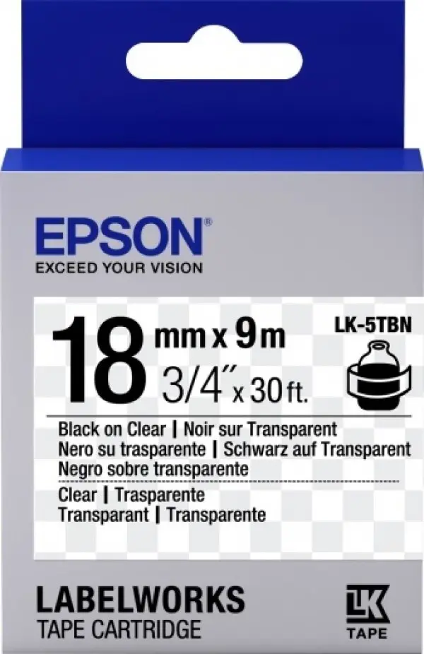 Сатиновая лента Epson LK-5TBN (C53S655008) на tehnoparc.md Сатиновая лента Epson LK-5TBN (C53S655008)