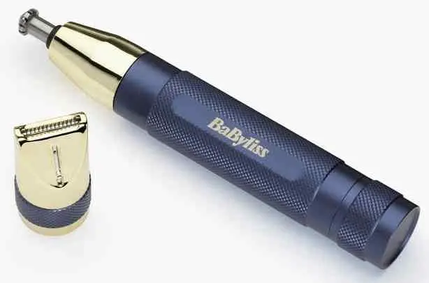 Aparat de tuns părul din nas/urechi Babyliss E112E, albastru