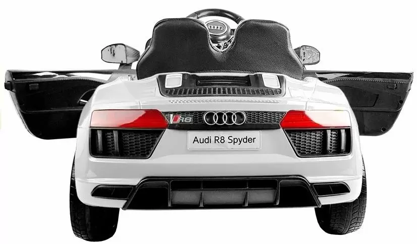 Mașină electrică Lean Cars Audi R8 Spyder, alb