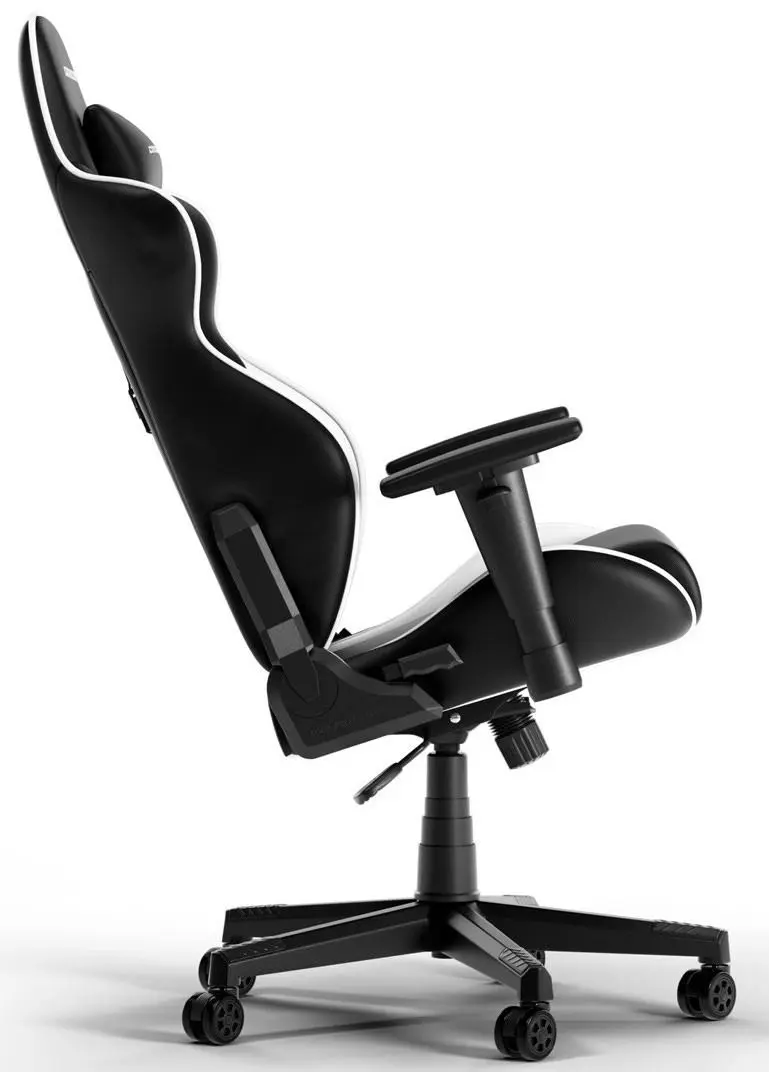 Scaun gaming DXRacer Gladiator-L-N23-LTC-NW-X1, negru/alb