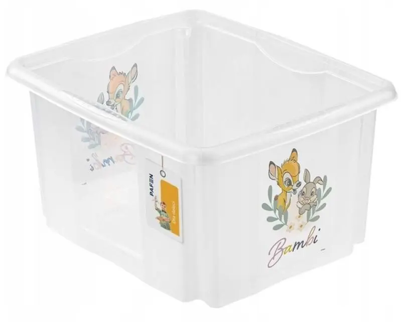 Container pentru jucării Keeeper Bambi 24L, transparent