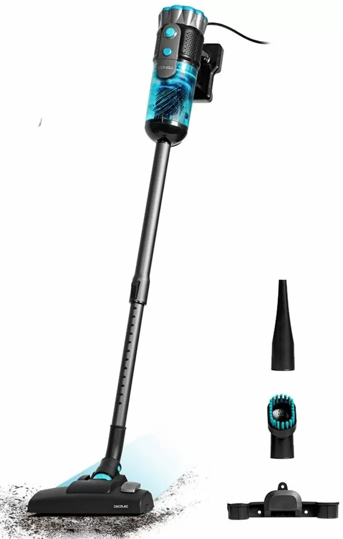 Aspirator vertical Cecotec Conga PopStar 600 Vital, negru/albastru