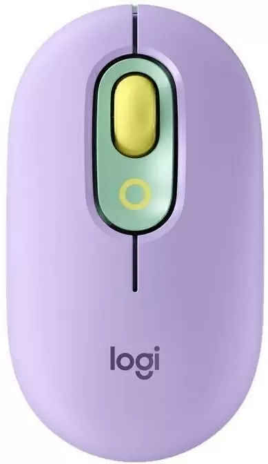 Мышка Logitech POP, мятный/фиолетовый