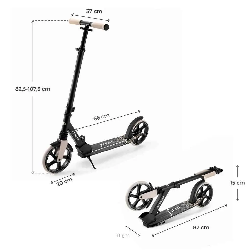 Trotinetă KinderKraft Freely, bej
