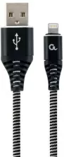 USB Кабель Cablexpert CC-USB2B-AMLM-2M-BW, черный/белый