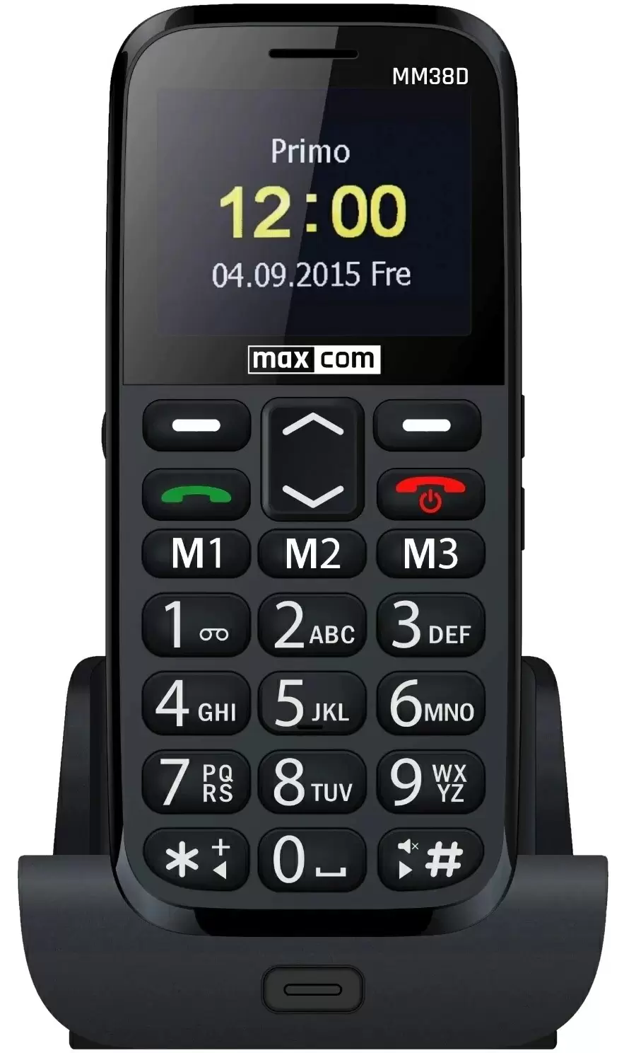 Мобильный телефон Maxcom MM38D, черный
