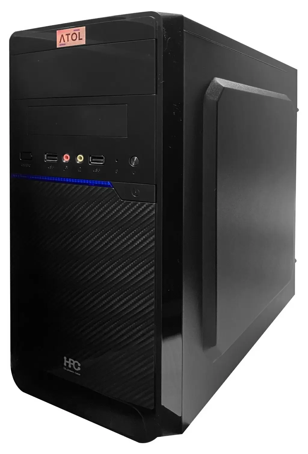 Системный блок Atol PC1019MP (Celeron J1900/4GB/120GB+500GB), черный