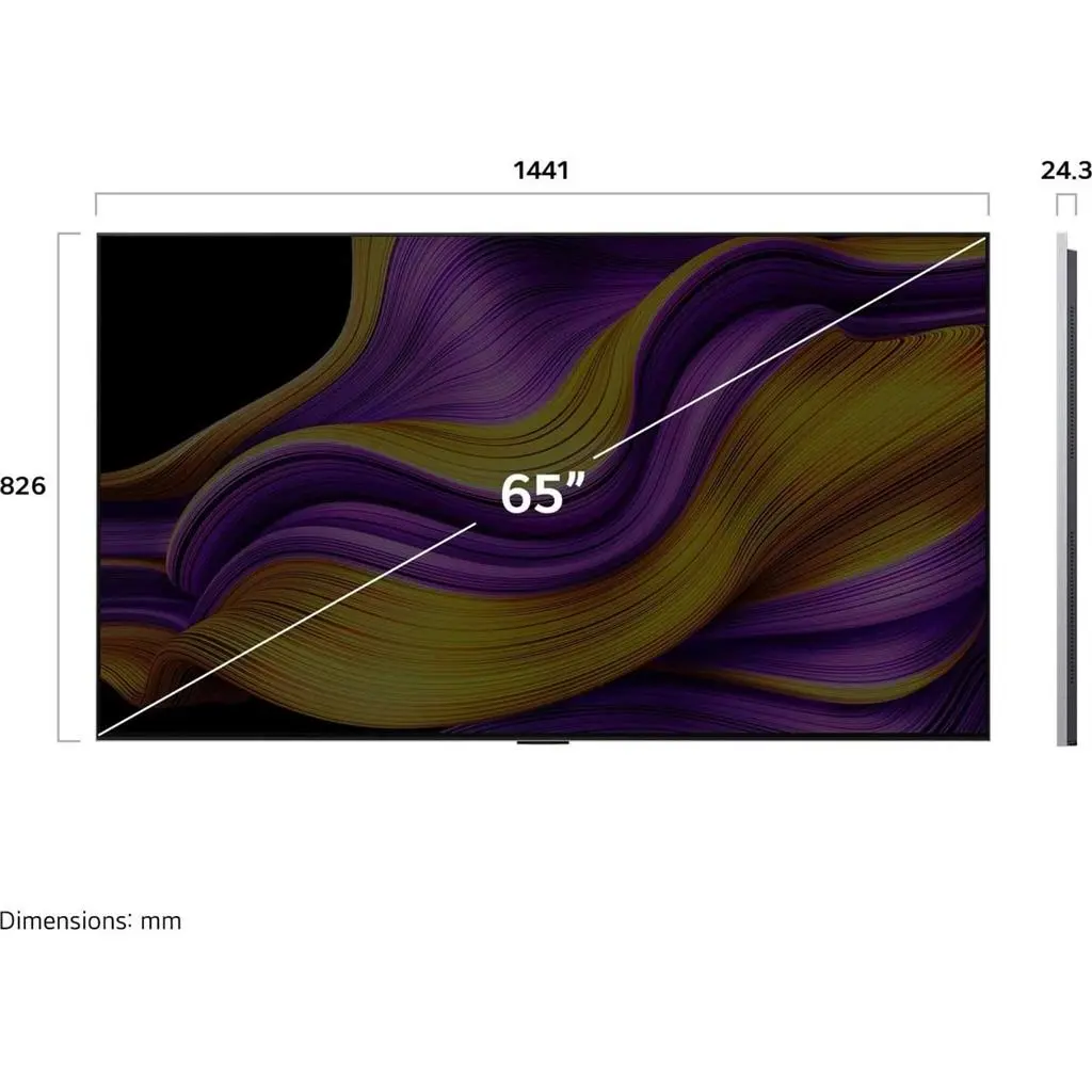 Телевизор LG OLED65G58LW, черный