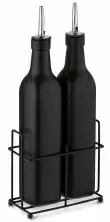 Set sticle pentru ulei și oțet Tadar 2 un., negru