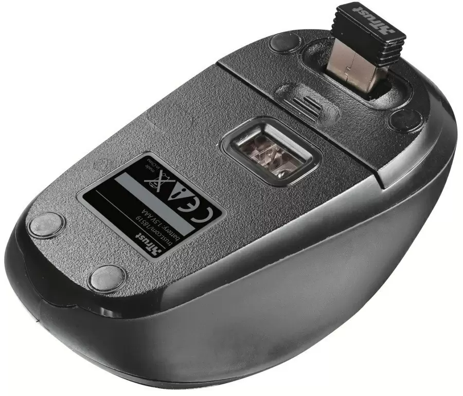 Mouse Trust Yvi Wireless Mini, negru