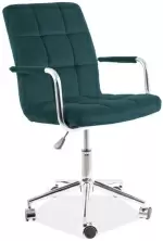 Scaun de birou Signal Q-022 Velvet, verde