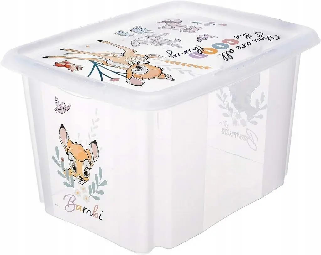 Container pentru jucării Keeeper Bambi 30L, transparent