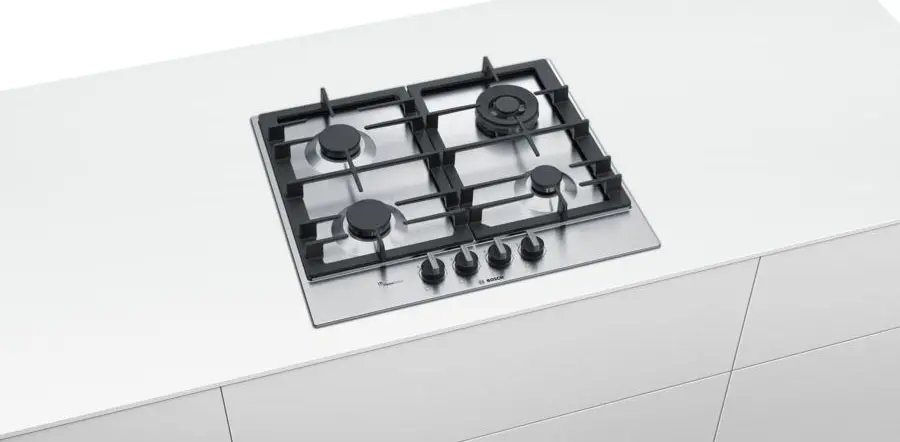 Газовая панель Bosch PCH6A5B90R, нержавеющая сталь