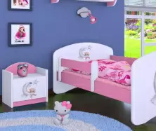 Тумба прикроватная Happy Babies Happy SZN02 Bear And Moon, белый/розовый