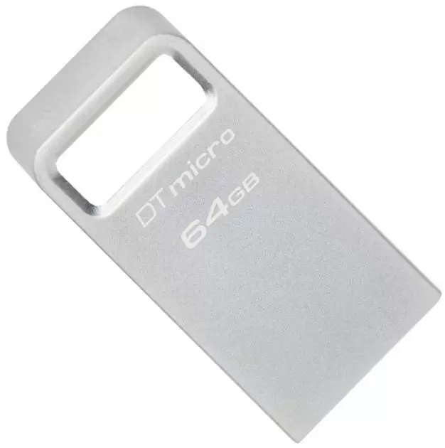 Flash USB Kingston DataTraveler Micro G2 64GB, argintiu