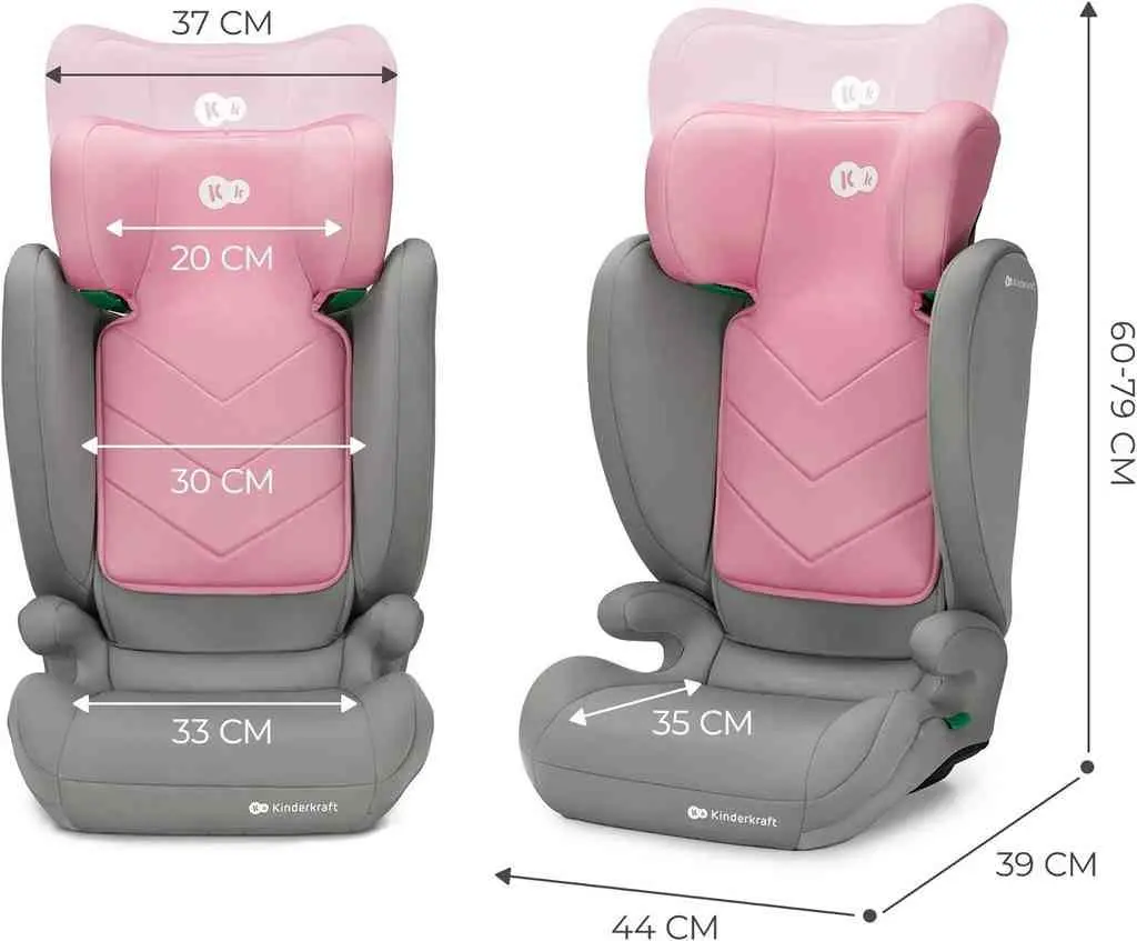 Детское автокресло KinderKraft I-Spark i-Size, розовый на tehnoparc.md Детское автокресло KinderKraft I-Spark i-Size, розовый
