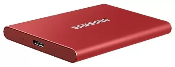 Внешний SSD Samsung Portable T7 2ТБ, красный