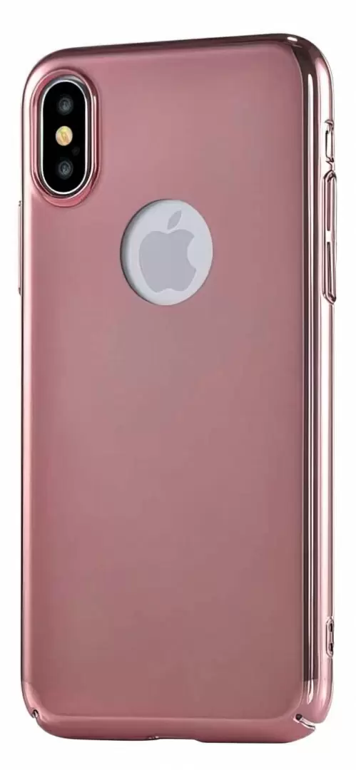 Чехол Devia Mirror iPhone XS/X, розовое золото