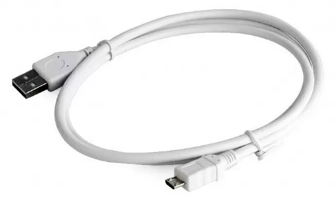 USB Кабель Cablexpert CCP-mUSB2-AMBM-W-0.5M, белый