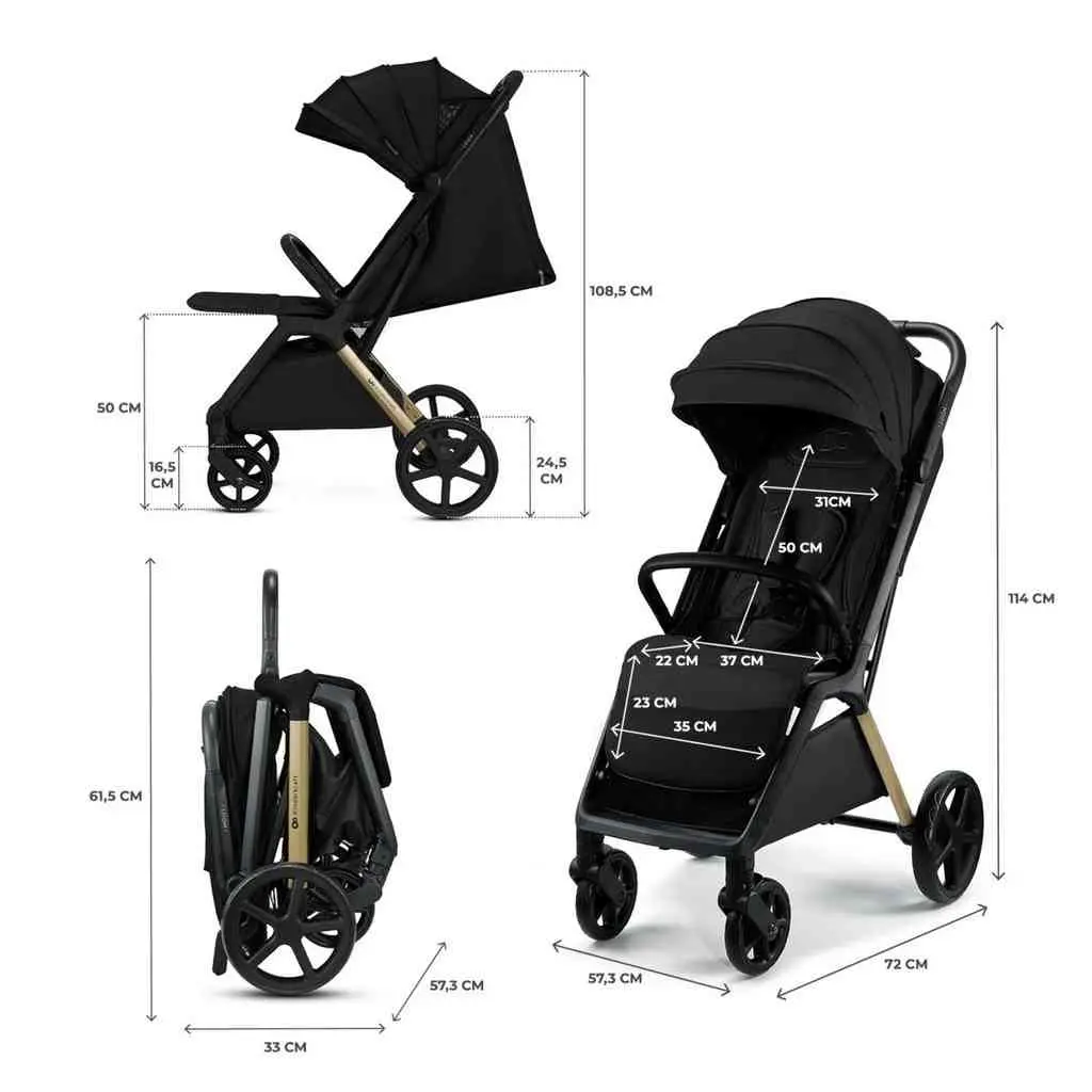 Cărucior KinderKraft Loom Ink, negru pe tehnoparc.md Cărucior KinderKraft Loom Ink, negru