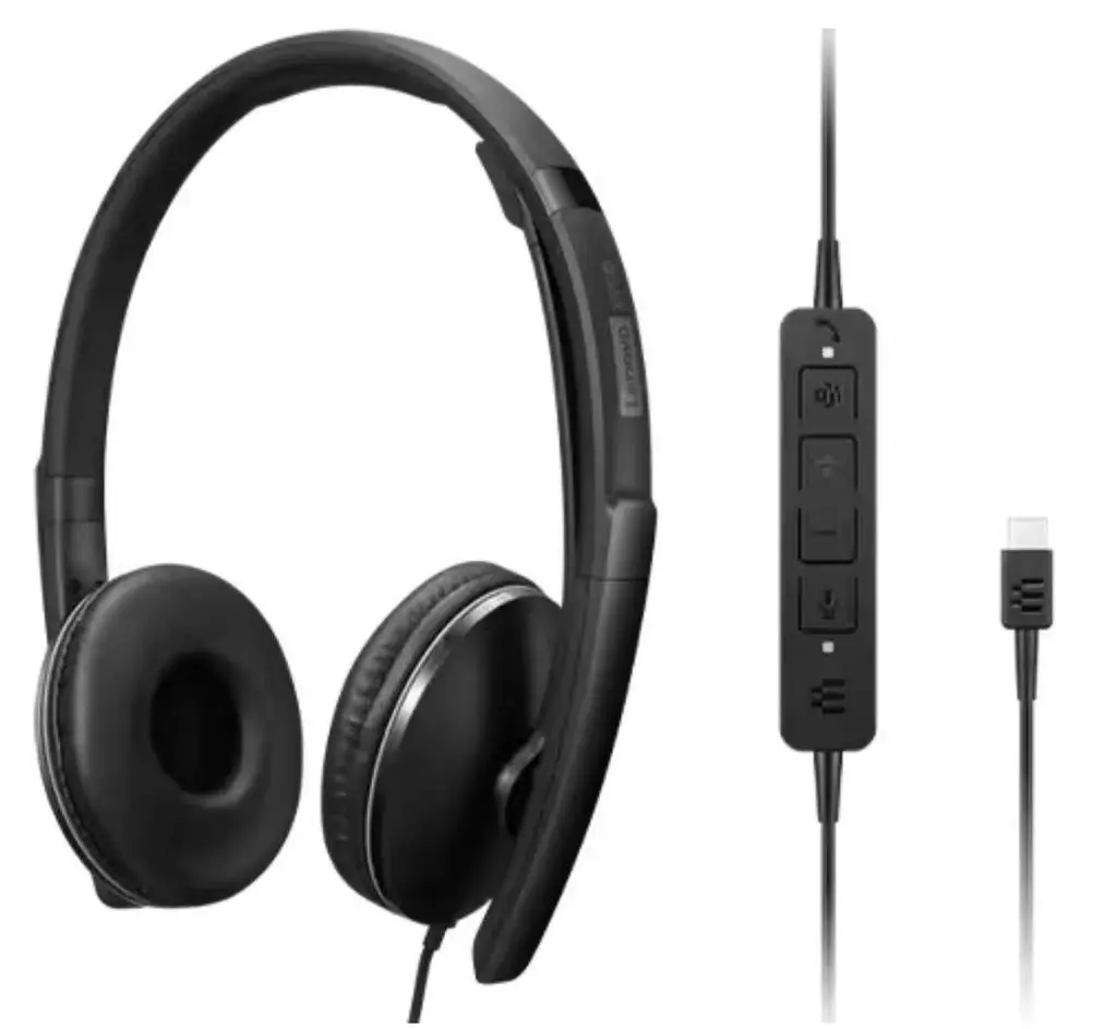 Наушники Lenovo Wired ANC Headset Gen 2, черный