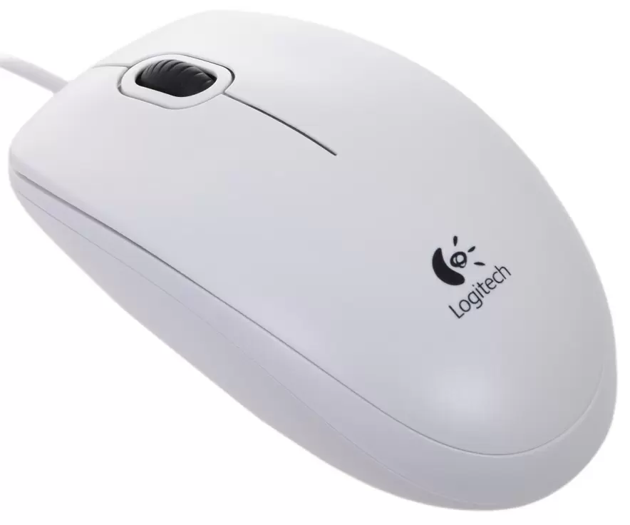 Mouse Logitech B100, alb