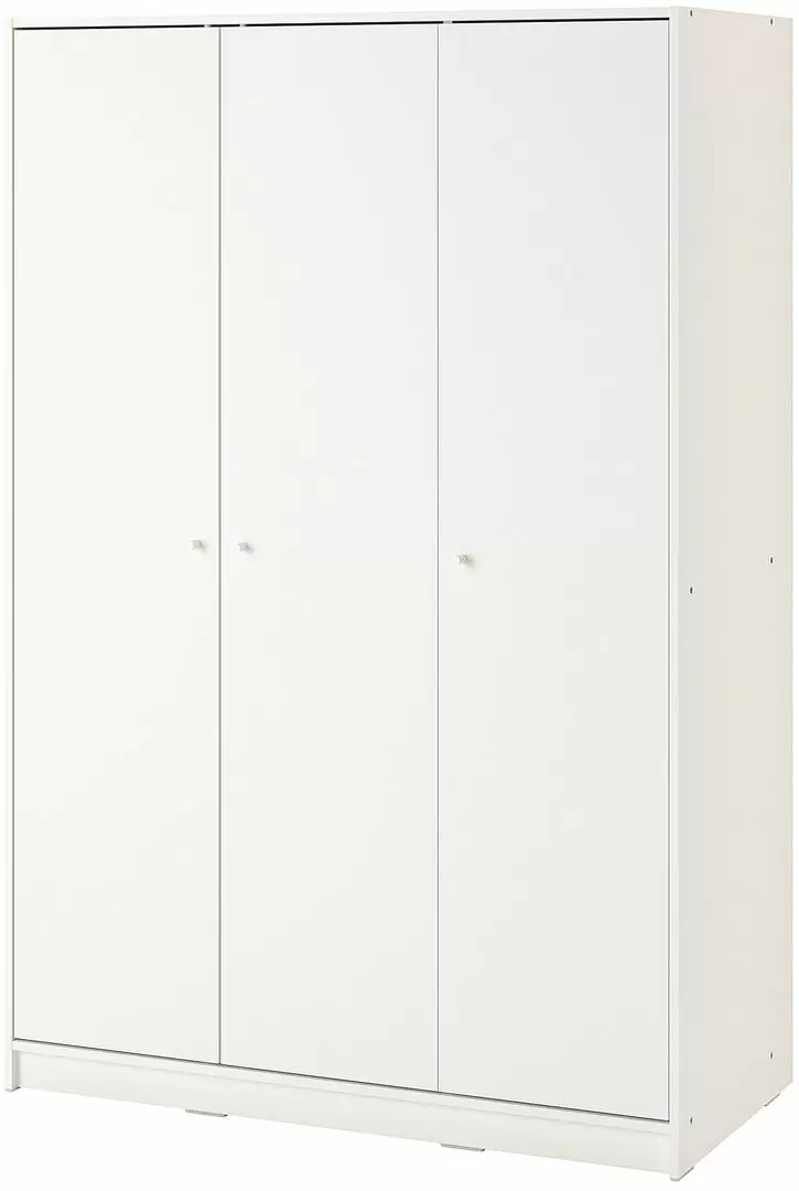 Dulap IKEA Kleppstad 3 uși 117x176cm, alb