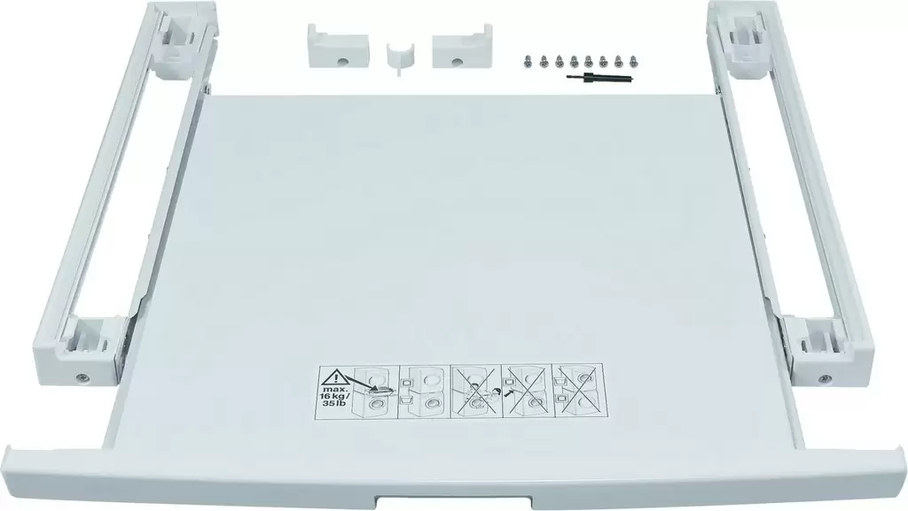 Kit de andocare pentru mașini de spălat Siemens WZ20400, alb