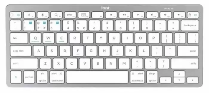 Tastatură Trust Basics (US), argintiu