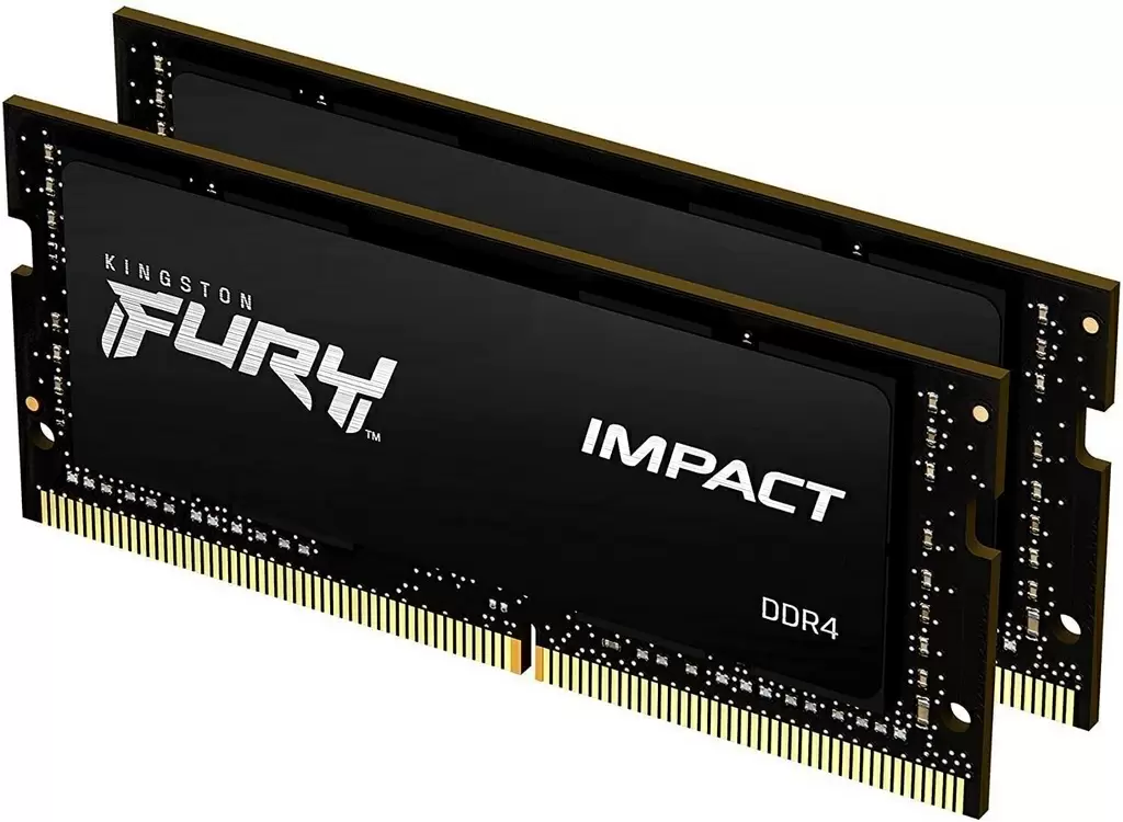 Оперативная память SO-DIMM Kingston Fury Impact 16ГБ (2x8ГБ) DDR4-3200MHz, CL20, 1.2V