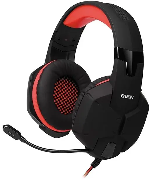 Наушники Sven AP-G988MV, черный/красный на tehnoparc.md Наушники Sven AP-G988MV, черный/красный