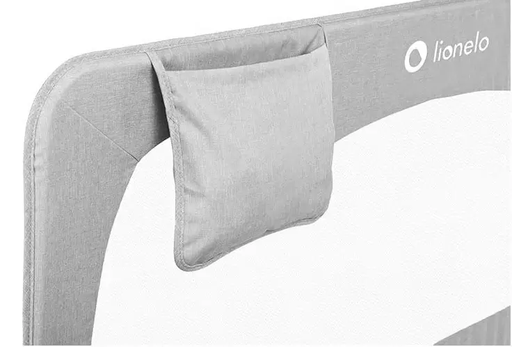 Защитный барьер для кроватки Lionelo Hanna, серый