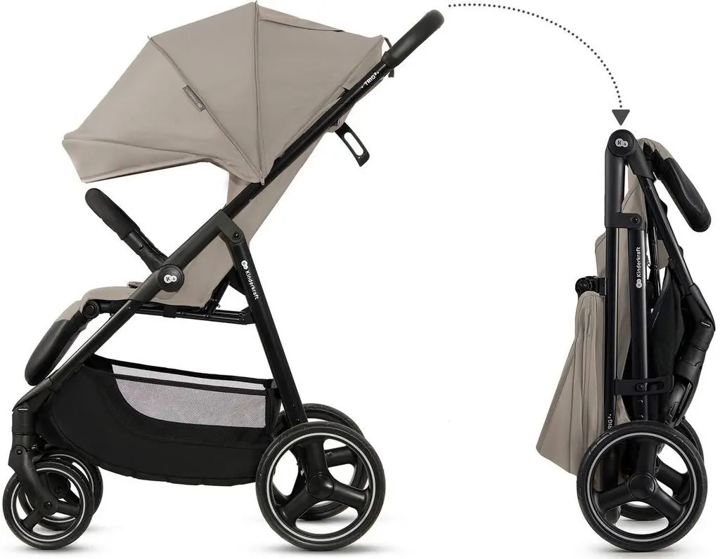 Коляска KinderKraft Stroller Trig 3, каменный бежевый