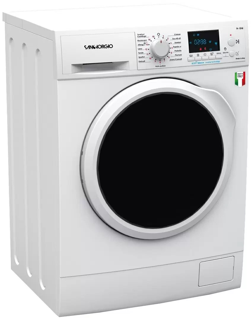 Maşină de spălat rufe Sangiorgio F814DI9, alb